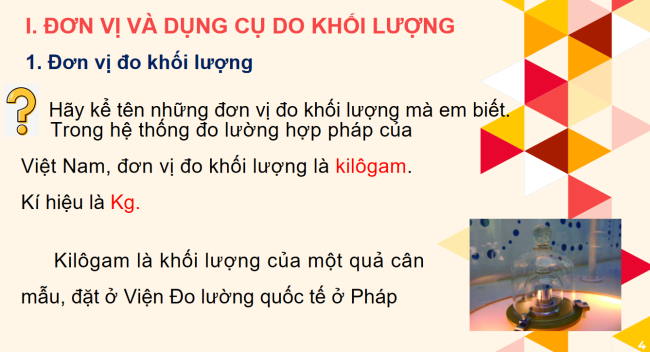 PowerPoint Khoa học tự nhiên 6 Bài 5: Đo khối lượng