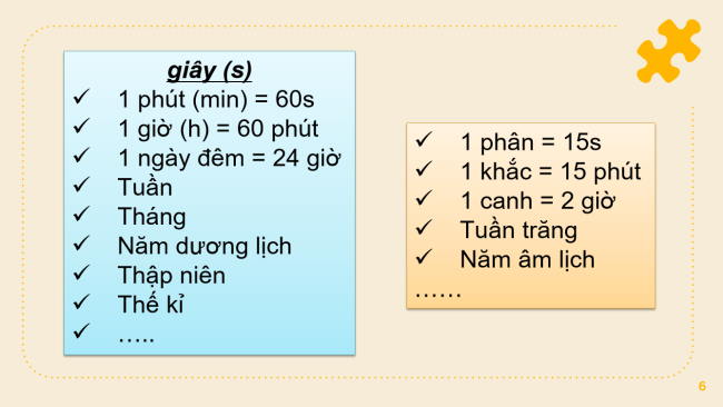 PowerPoint Khoa học tự nhiên 6 Bài 6: Đo thời gian