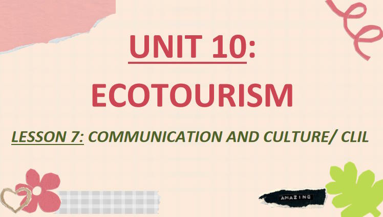 Giáo án PowerPoint Tiếng Anh 10 Unit 10: Communication and Culture