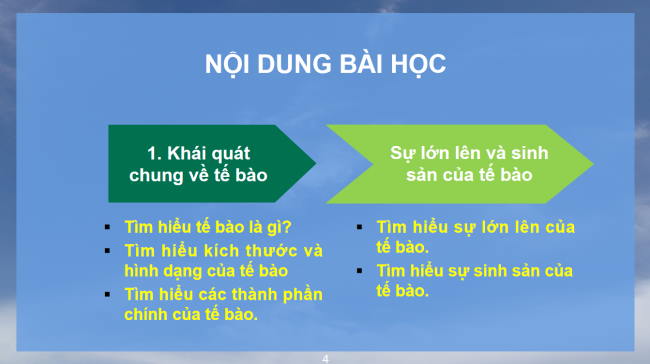 PowerPoint Khoa học tự nhiên 6 Bài 17: Tế bào