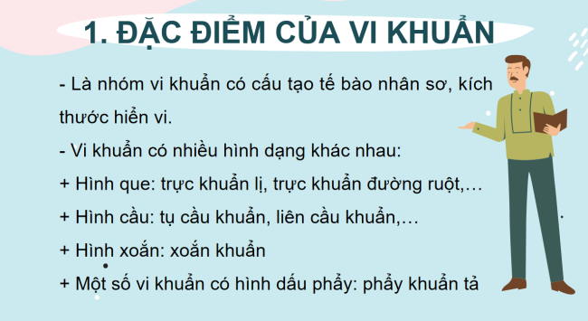 PowerPoint Khoa học tự nhiên 6 Bài 25: Vi khuẩn
