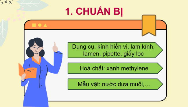 PowerPoint Khoa học tự nhiên 6 Bài 26: Thực hành quan sát vi khuẩn. Tìm hiểu các bước làm sữa chua