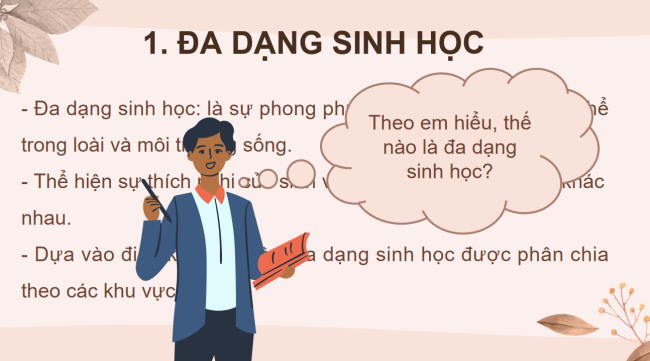 PowerPoint Khoa học tự nhiên 6 Bài 33: Đa dạng sinh học