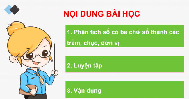 PowerPoint Toán 2: Các số có ba chữ số (tiếp theo)
