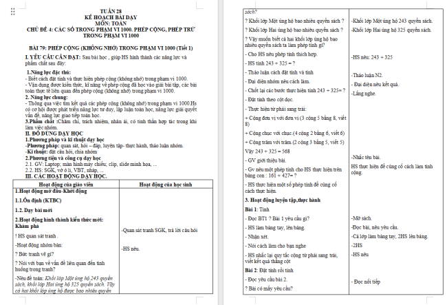 PowerPoint Toán 2: Phép cộng (không nhớ) trong phạm vi 1000