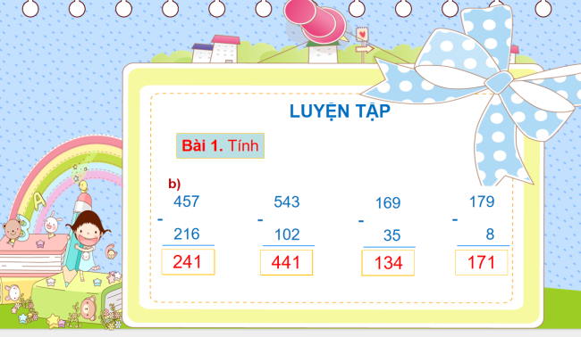 PowerPoint Toán 2: Luyện tập trang 62