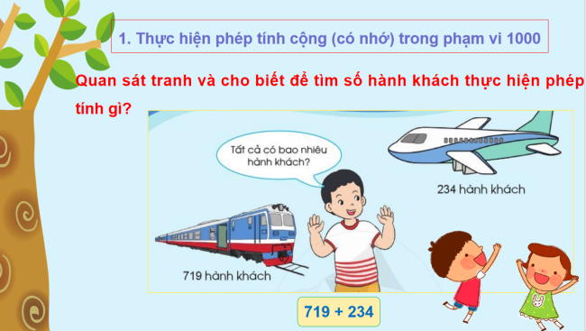 PowerPoint Toán 2: Phép cộng (có nhớ) trong phạm vi 1000