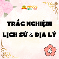 Trắc nghiệm Lịch Sử và Địa Lí lớp 4