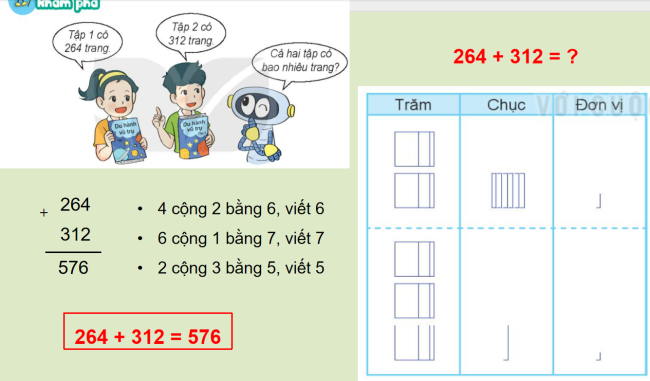 PowerPoint Toán 2 Bài 59: Phép cộng (không nhớ) trong phạm vi 1000