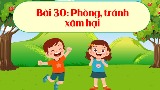 Giáo án Đạo đức 1 Bài 30: Phòng, tránh xâm hại tích hợp AI