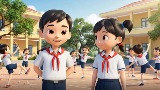 Video mở đầu Mĩ thuật 4 Chủ đề 6: Mái trường yêu dấu (AI)
