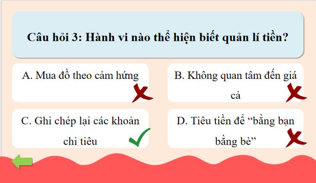 Trò chơi khởi động Giáo dục công dân 7 Bài 8