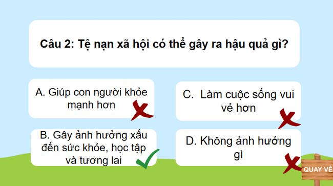 Trò chơi khởi động Giáo dục công dân 7 Bài 9