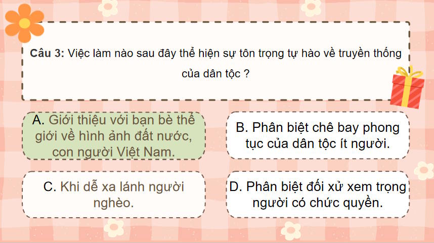 Trò chơi khởi động GDCD 8 Bài 1