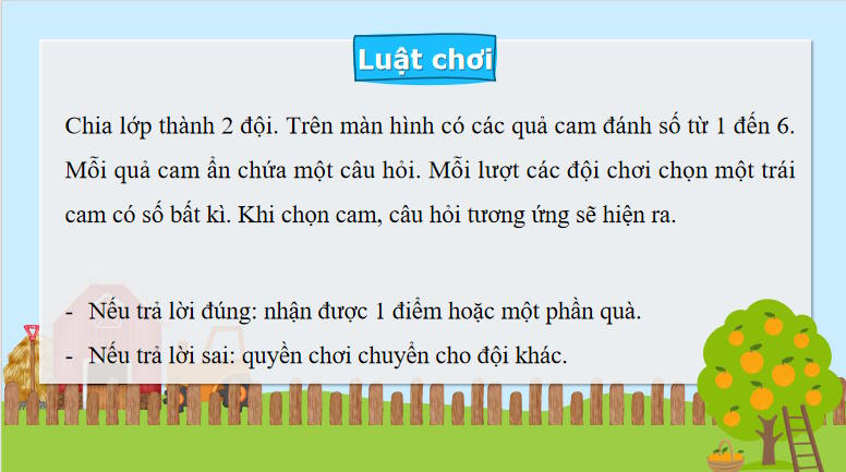 Trò chơi khởi động GDCD 8 Bài 10