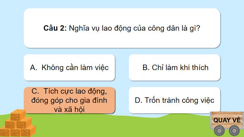 Trò chơi khởi động GDCD 8 Bài 10