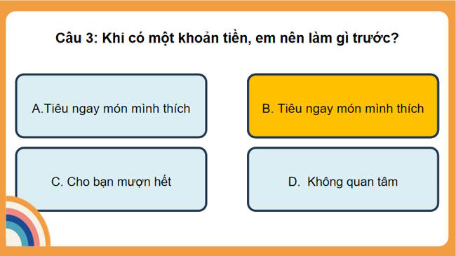 Trò chơi khởi động GDCD 8 Bài 8