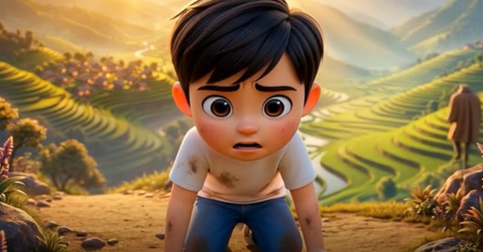 Video mở đầu Ngữ văn 7 Bài 8: Nói với con (AI)