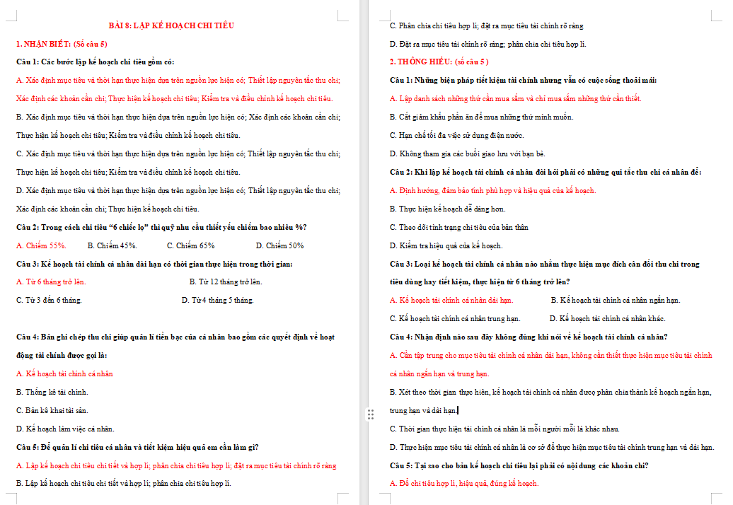 Trò chơi khởi động GDCD 8 Bài 8