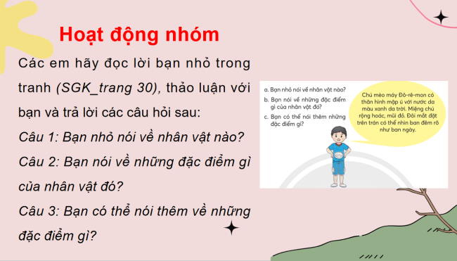 PowerPoint Tiếng Việt 3 Bài 2: Nói về một nhân vật trong truyện tranh hoặc phim hoạt hình