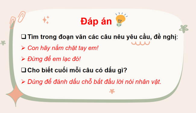 PowerPoint Tiếng Việt 3 Bài 3: Câu khiến. Dấu chấm than