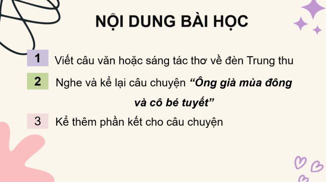 PowerPoint Tiếng Việt 3 Bài 4: Nghe - kể Ông già mùa đông và cô bé tuyết