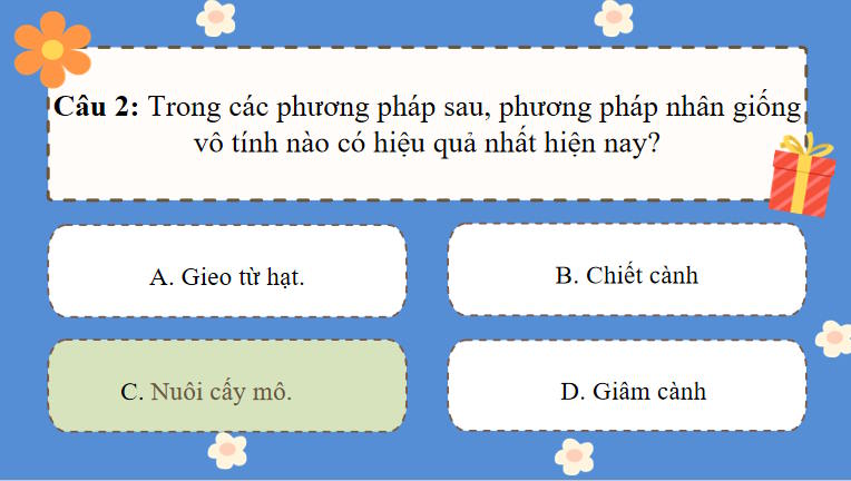 Trò chơi khởi động Khoa học tự nhiên 7 Bài 39