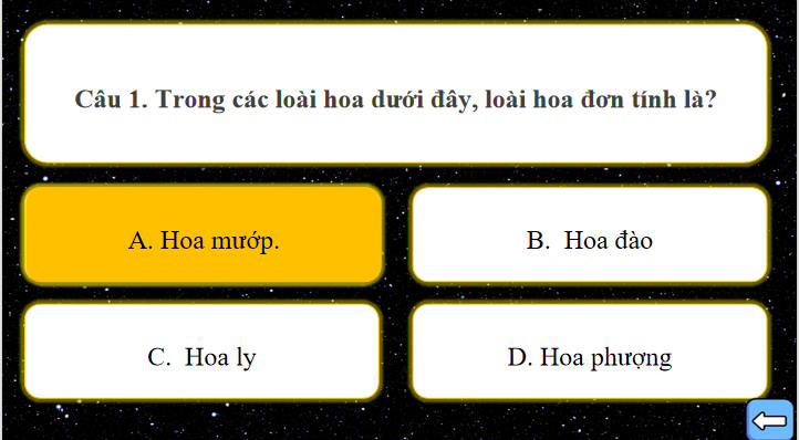Trò chơi khởi động Khoa học tự nhiên 7 Bài 40