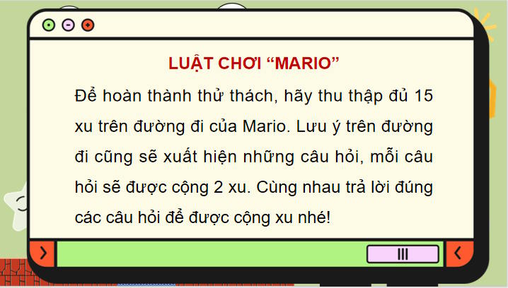 Game khởi động Toán 8 Bài 30