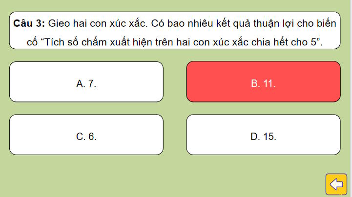 Game khởi động Toán 8 Bài 30