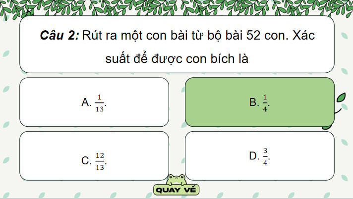 Game khởi động Toán 8 Bài 31