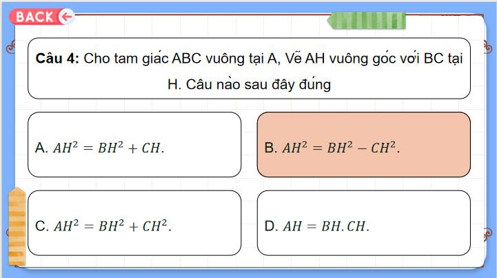Game khởi động Toán 8 Bài 35