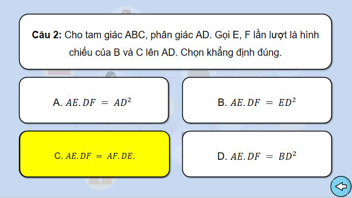 Game khởi động Toán 8 Bài 36