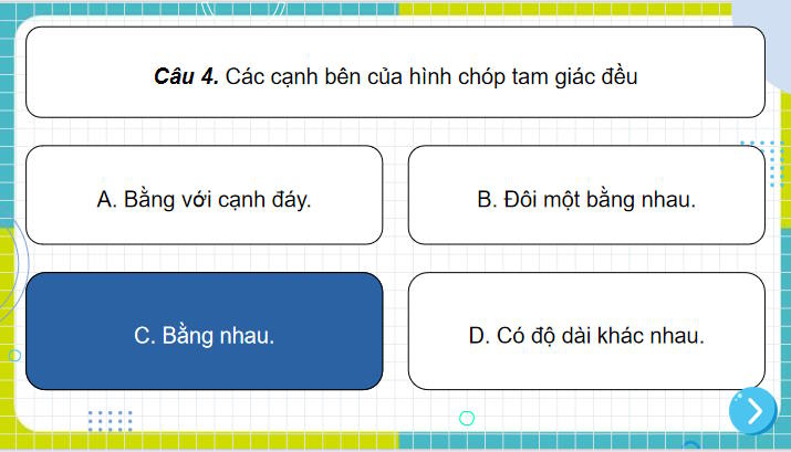 Game khởi động Toán 8 Bài 38