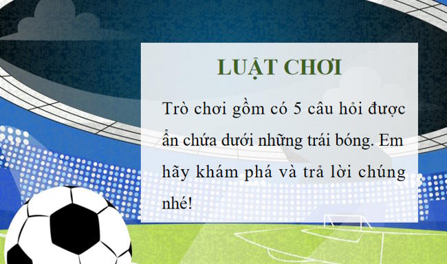 Game khởi động Toán 8 Bài 39