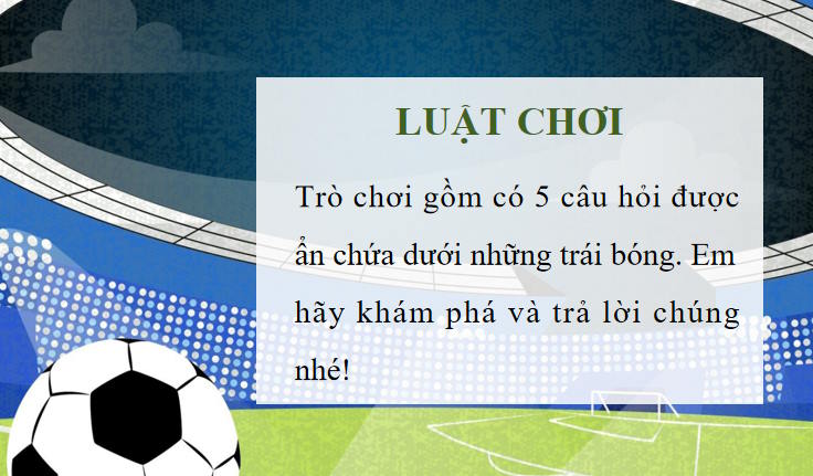 Trò chơi khởi động Tin học 8 Bài 1