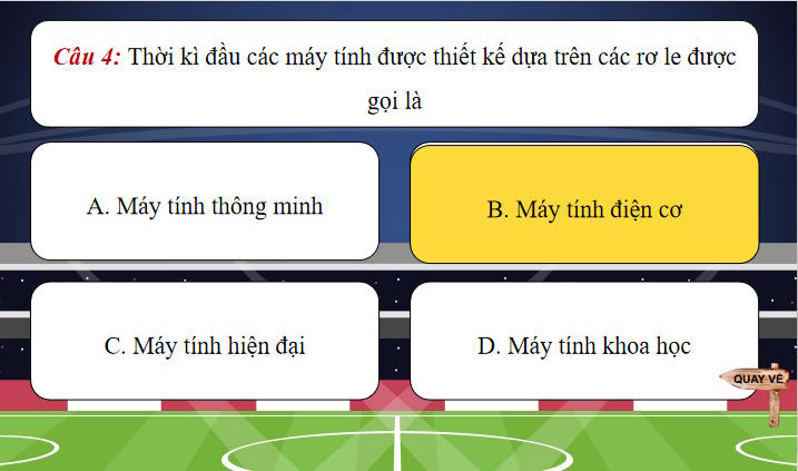 Trò chơi khởi động Tin học 8 Bài 1