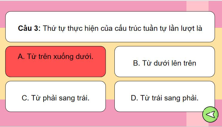 Trò chơi khởi động Tin học 8 Bài 14
