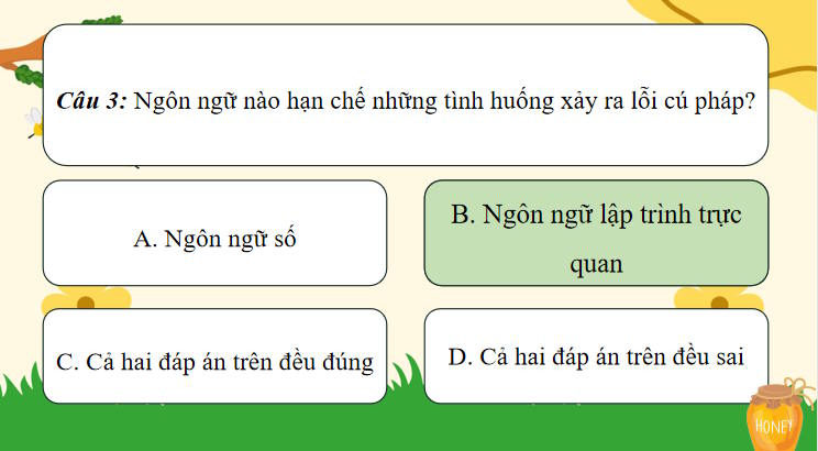 Trò chơi khởi động Tin học 8 Bài 15