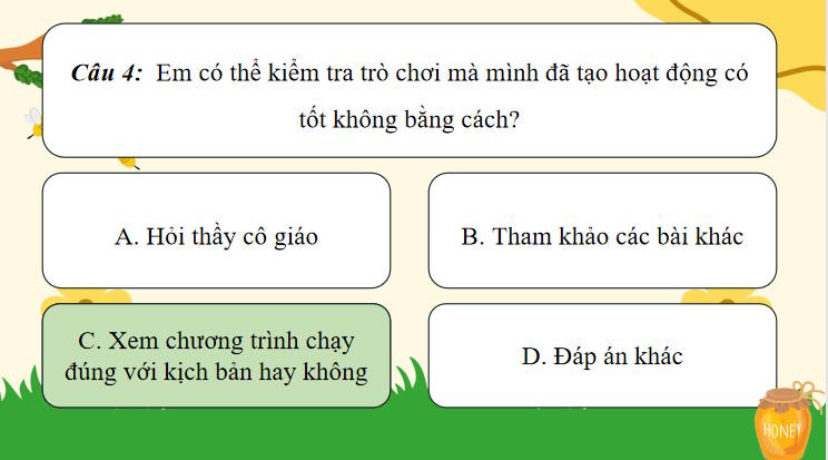 Trò chơi khởi động Tin học 8 Bài 15