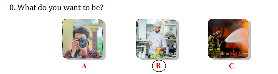 Đề thi cuối kì 2 lớp 4 môn tiếng Anh sách Wonderful World minh họa 2