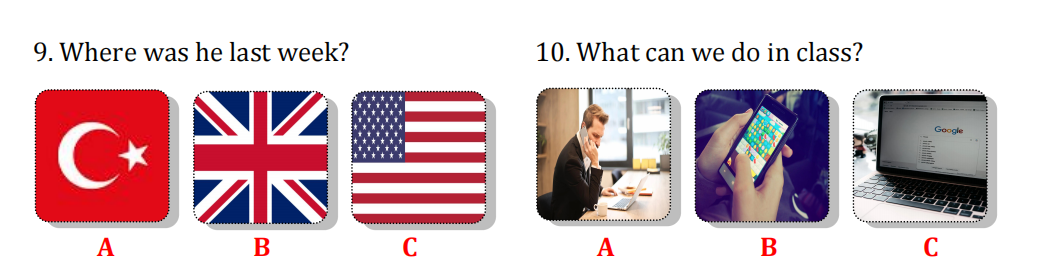 Đề thi cuối kì 2 lớp 4 môn tiếng Anh sách Wonderful World minh họa 3