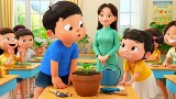 Video mở đầu Công nghệ 4 Bài 3: Vật liệu và dụng cụ trồng hoa, cây cảnh trong chậu (AI)
