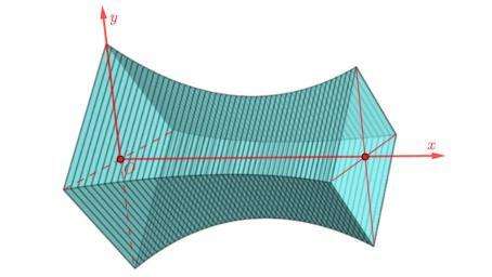 A blue triangular object with red linesAI-generated content may be incorrect.