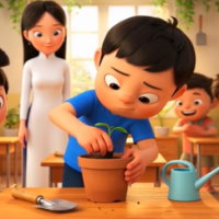 Video mở đầu Công nghệ 4 Bài 5: Trồng hoa, cây cảnh trong chậu (AI)