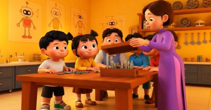 Video mở đầu Công nghệ 4 Bài 7: Giới thiệu bộ lắp ghép mô hình kĩ thuật (AI)