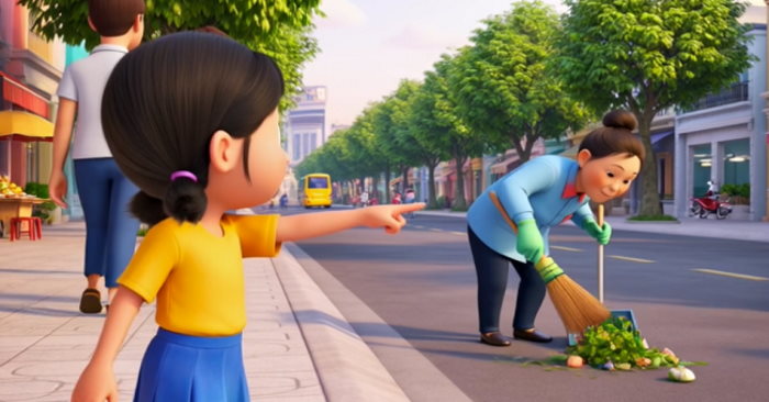 Video mở đầu Đạo đức 4 Bài 1: Biết ơn người lao động (AI)