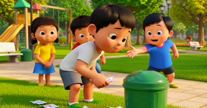 Video mở đầu Đạo đức 4 Bài 5: Bảo vệ của công (AI)