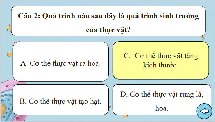 Game khởi động Khoa học tự nhiên lớp 7 Bài 38