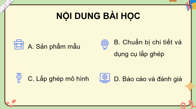 PowerPoint Công nghệ 4 Bài 9: Lắp ghép mô hình cái đu
